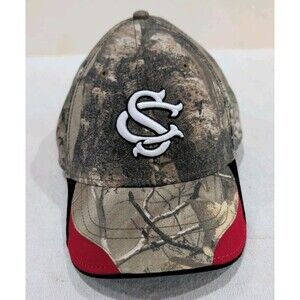 University Of South Carolina Gamecocks Realtree Camo Strapback Hat Cap OSFA